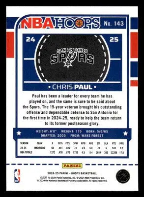 2024-25 Hoops #143 Chris Paul Premium - Basketball Card Single