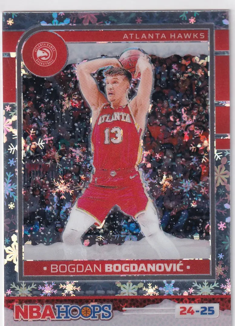 2024-25 HOOPS #147 BOGDAN BOGDANOVIC WINTER- ATLANTA HAWKS - Basketball Card Single