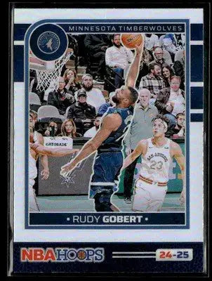 2024-25 Hoops #156 Rudy Gobert Premium Prizms Silver - Basketball Card Single