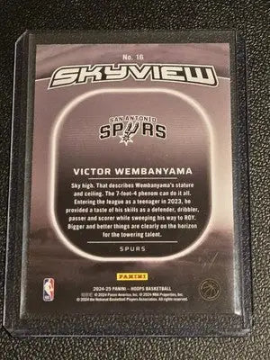2024-25 Hoops #16 Victor Wembanyama Skyview - Basketball Card Single