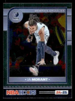 2024-25 Hoops #168 Ja Morant Premium Memphis Grizzlies - Basketball Card Single
