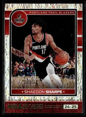 2024-25 Hoops #184 Shaedon Sharpe Texture - Basketball Card Single
