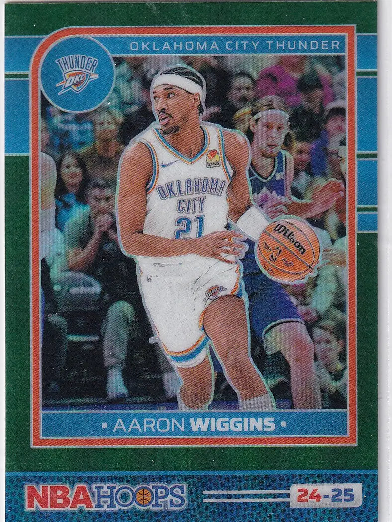 2024-25 HOOPS #192 AARON WIGGINS GREEN- OKLAHOMA CITY THUNDER