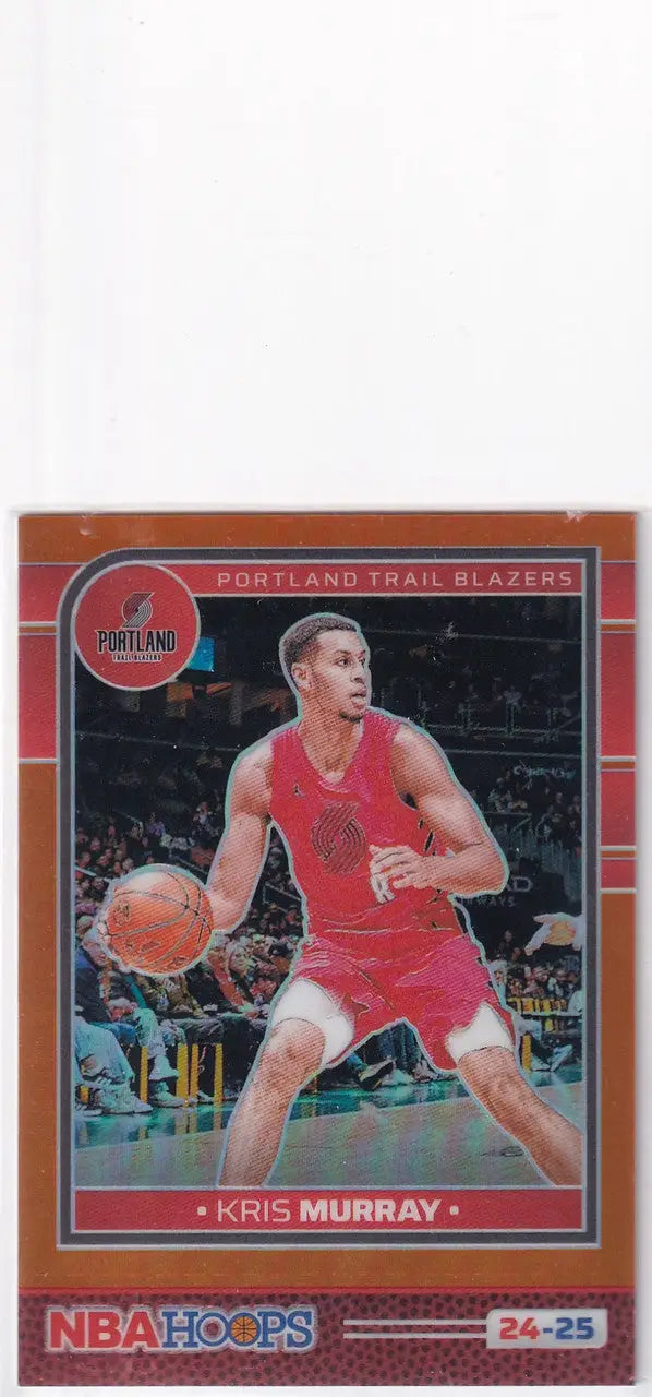 2024-25 HOOPS #200 KRIS MURRAY ORANGE 172/199- PORTLAND TRAILBLAZZERS - Basketball Card Single