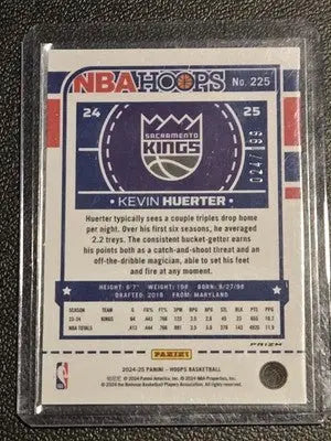 2024-25 Hoops #225 Kevin Huerter Premium Prizms Orange #/199 - Basketball Card Single