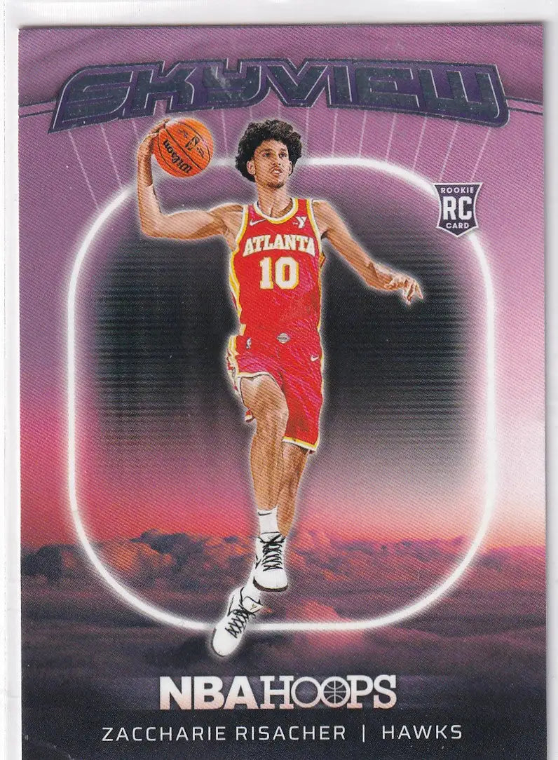 2024-25 HOOPS #23 ZACCHARIE RISACHER SKYVIEW- ATLANTA HAWKS - Basketball Card Single