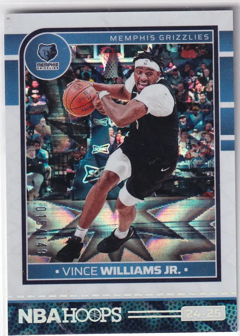 2024-25 HOOPS #30 VINCE WILLIAMS JR WHITE EXPLOSION 15/149- MEMPHIS GRIZZLIES - Basketball Card Single