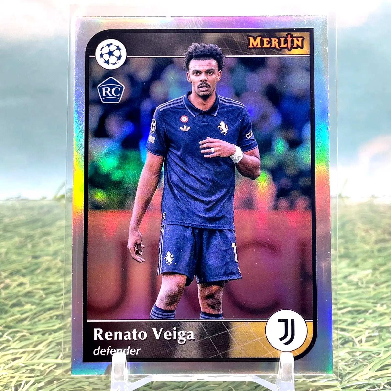 2024-25 Merlin UEFA Club Competitions #170 Renato Veiga Refractor - Soccer Card Single