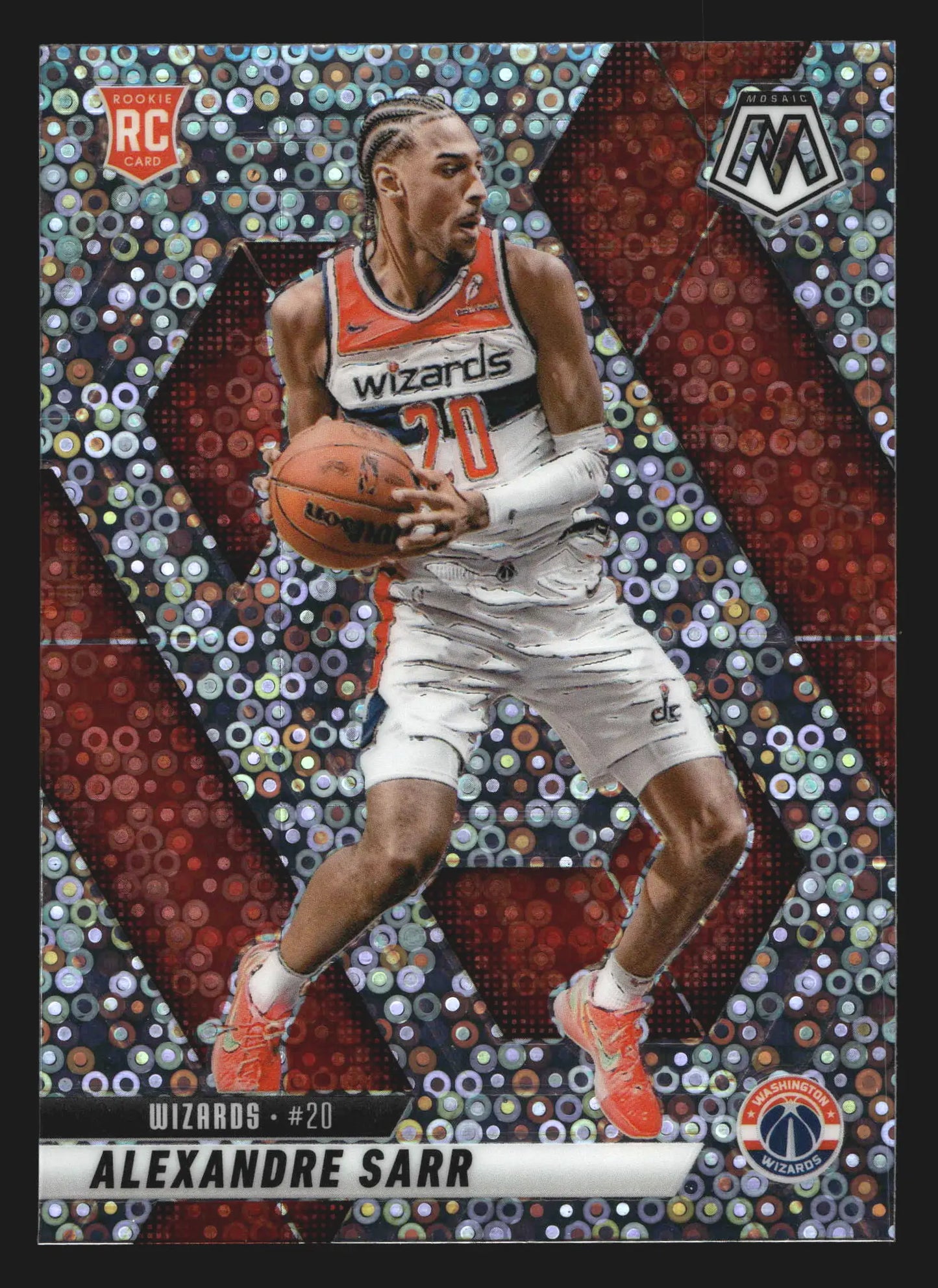 2024-25 Mosaic Alexandre Sarr #216 No Huddle Silver Prizm RC - Basketball Card Single