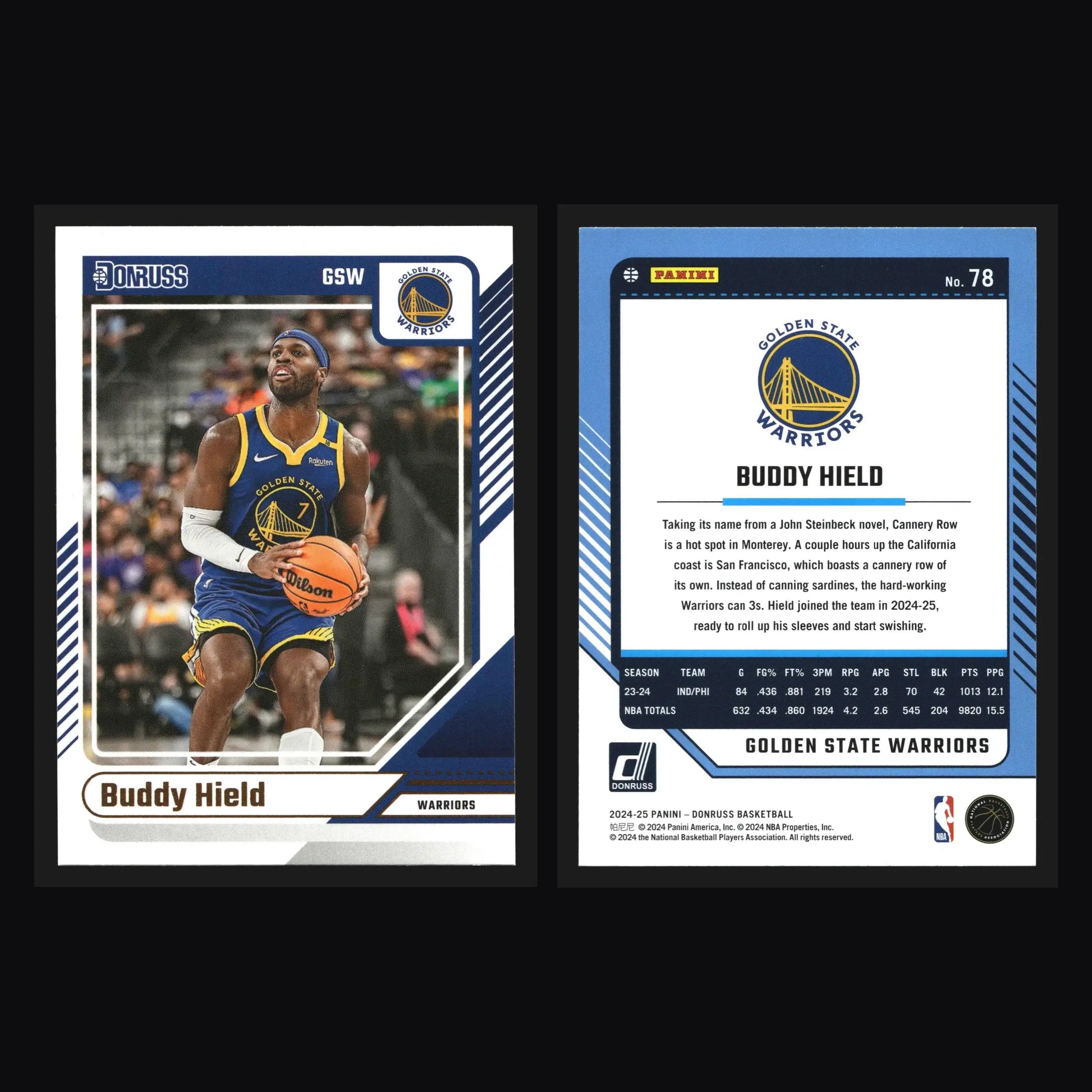 2024-25 Panini Donruss Buddy Hield #78 Golden State Warriors - Basketball Card Single