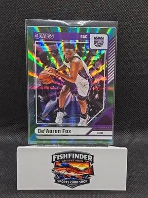 2024-25 Panini Donruss - De’Aaron Fox #26 Holo Green Laser - Basketball Card Single