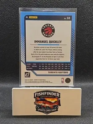 2024-25 Panini Donruss - Immanuel Quickley #68 Holo Green Laser - Basketball Card Single