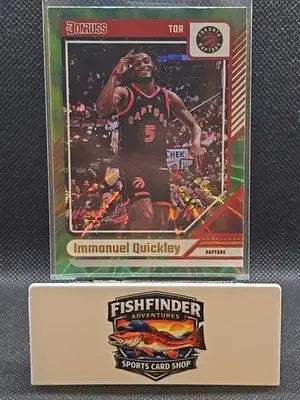 2024-25 Panini Donruss - Immanuel Quickley #68 Holo Green Laser - Basketball Card Single