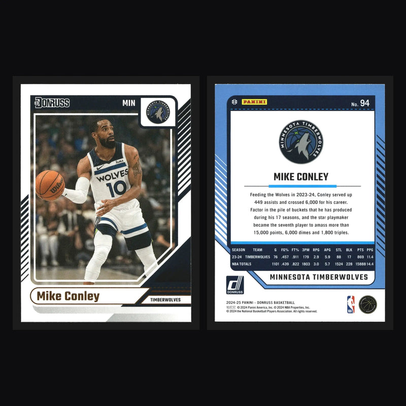 2024-25 Panini Donruss Mike Conley #94 Minnesota Timberwolves - Basketball Card Single