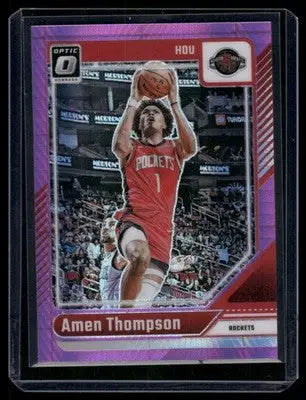 2024-25 Panini Donruss Optic Basketball Amen Thompson #169 Pink Basketball - Basketball Card Single