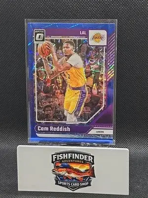 2024-25 Panini Donruss Optic - Cam Reddish #3 Blue Velocity Prizm - Basketball Card Single