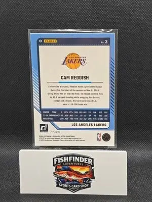 2024-25 Panini Donruss Optic - Cam Reddish #3 Blue Velocity Prizm - Basketball Card Single