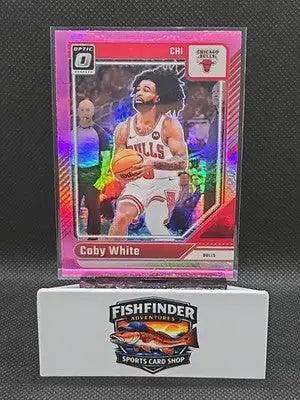2024-25 Panini Donruss Optic - Coby White #76 Pink Hyper Prizm - Basketball Card Single