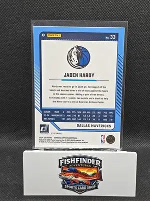 2024-25 Panini Donruss Optic - Jaden Hardy #33 Purple Prizm - Basketball Card Single