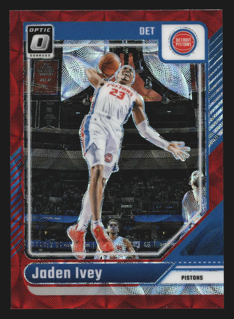 2024-25 Panini Donruss Optic Jaden Ivey #182 Red International Scope