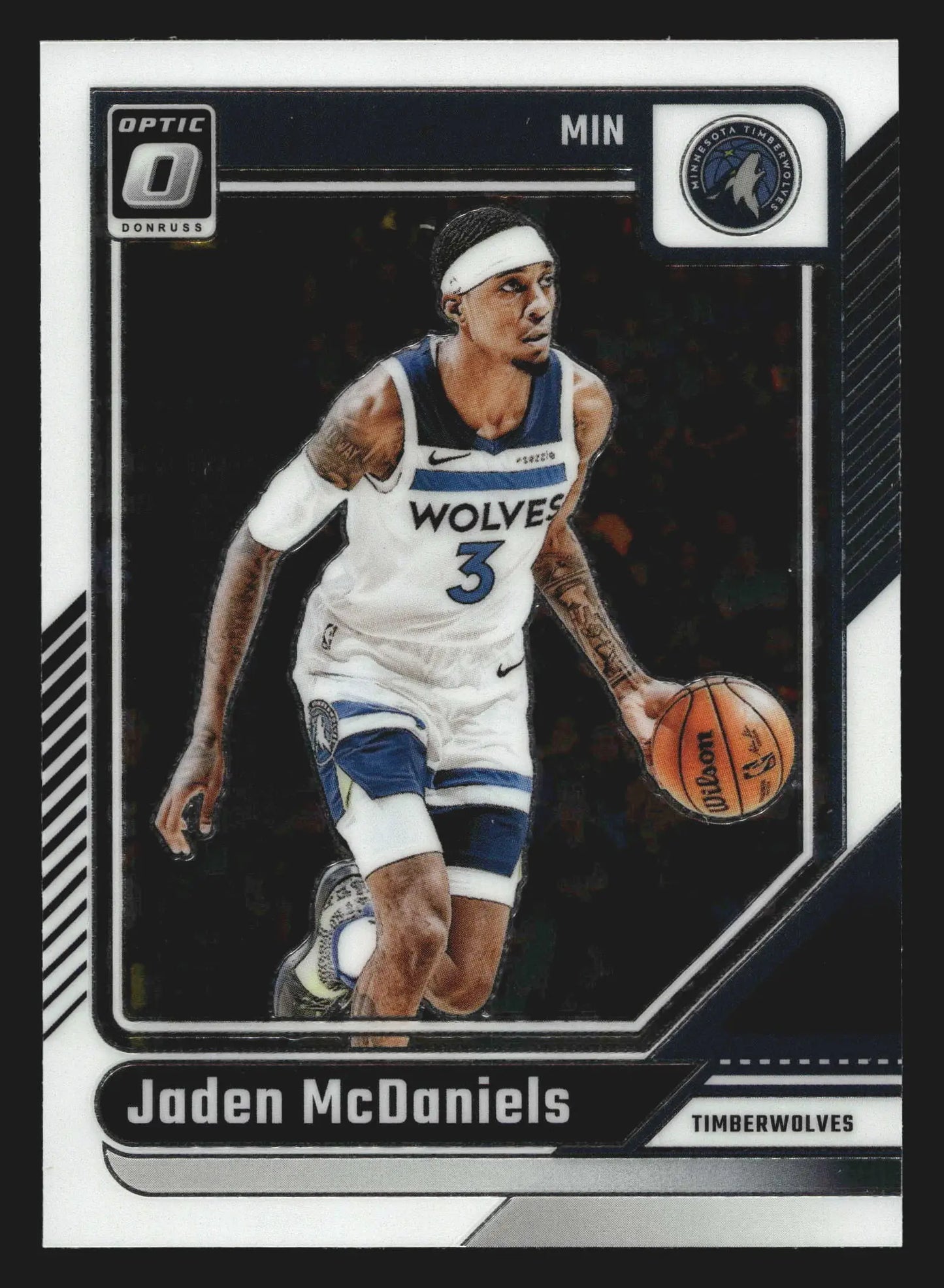 2024-25 Panini Donruss Optic Jaden McDaniels #40 Timberwolves - Basketball Card Single