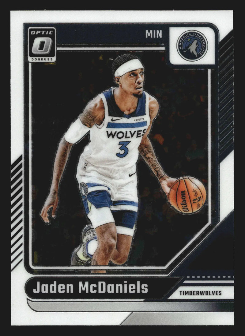 2024-25 Panini Donruss Optic Jaden McDaniels #40 Timberwolves - Basketball Card Single