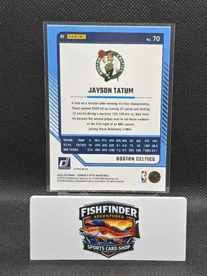2024-25 Panini Donruss Optic - Jayson Tatum #70 Blue Velocity Prizm - Basketball Card Single