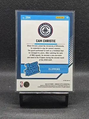 2024-25 Panini Donruss Optic - Rated Rookie Cam Christie #284 Green Seismic...