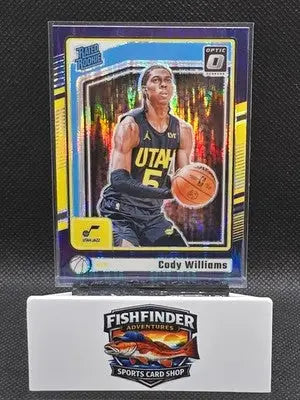 2024-25 Panini Donruss Optic - Rated Rookie Cody Williams #298 Purple Shock... - Basketball Card Single