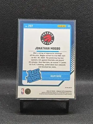 2024-25 Panini Donruss Optic - Rated Rookie Jonathan Mogbo #297 Pink Hyper Prizm - Basketball Card Single