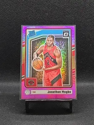 2024-25 Panini Donruss Optic - Rated Rookie Jonathan Mogbo #297 Pink Hyper Prizm - Basketball Card Single