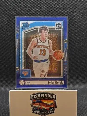 2024-25 Panini Donruss Optic - Rated Rookie Tyler Kolek #257 Blue Velocity Prizm - Basketball Card Single