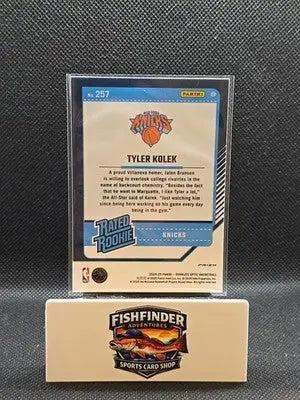 2024-25 Panini Donruss Optic - Rated Rookie Tyler Kolek #257 Blue Velocity Prizm - Basketball Card Single