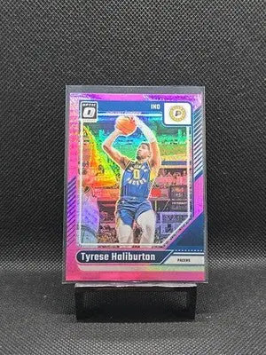 2024-25 Panini Donruss Optic Tyrese Haliburton #215 Pink Hyper Prizm
