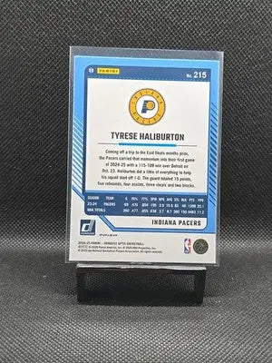 2024-25 Panini Donruss Optic Tyrese Haliburton #215 Pink Hyper Prizm
