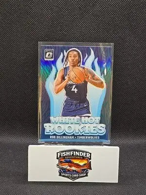 2024-25 Panini Donruss Optic - White Hot Rookies Rob Dillingham #8 Purple Prizm - Basketball Card Single