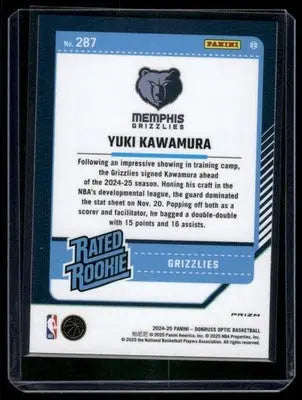 2024-25 Panini Donruss Optic Yuki Kawamura #287 Pink Basketball - Basketball Card Single