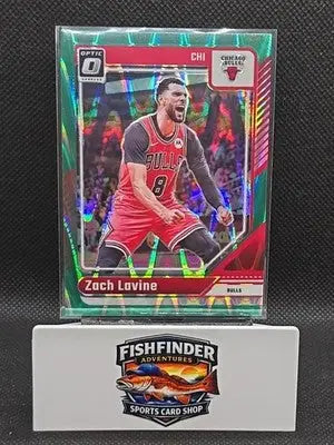2024-25 Panini Donruss Optic - Zach LaVine #34 Green Seismic Prizm - Basketball Card Single