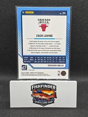 2024-25 Panini Donruss Optic - Zach LaVine #34 Green Seismic Prizm - Basketball Card Single