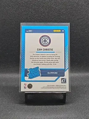 2024-25 Panini Donruss - Rated Rookie Cam Christie #241 Holo Green Laser (RC)
