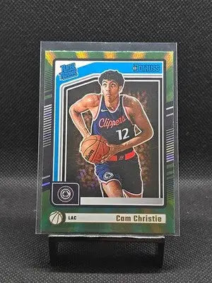 2024-25 Panini Donruss - Rated Rookie Cam Christie #241 Holo Green Laser (RC) - Basketball Card Single