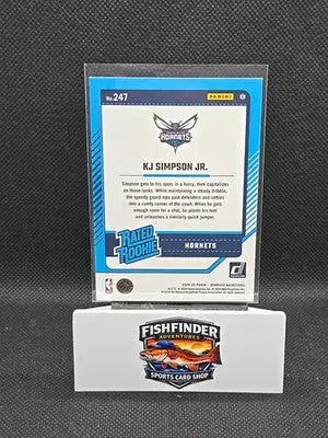 2024-25 Panini Donruss - Rated Rookie KJ Simpson Jr. #247 Choice (RC) - Basketball Card Single