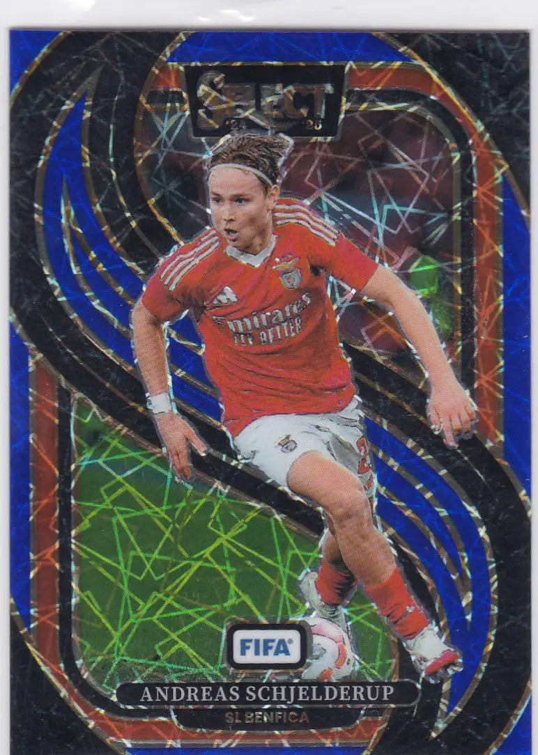 2024-25 Panini FIFA Select #152 Andreas Schjelderup Blue Lazer Prizm