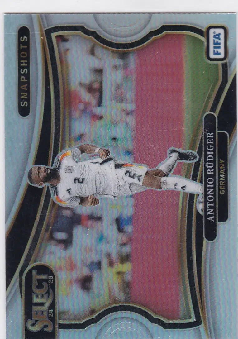 2024-25 Panini FIFA Select #17 Antonio Rudiger Snapshots Germany - Soccer Card Single