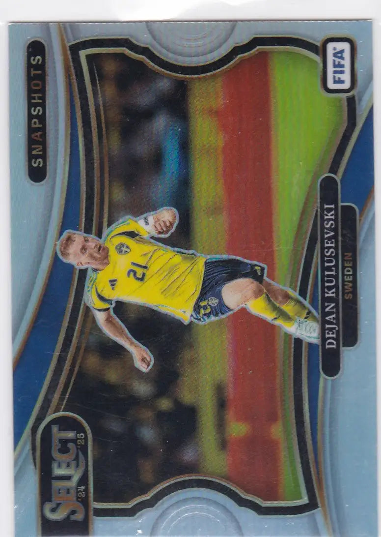 2024-25 Panini FIFA Select #19 Dejan Kulusevski Snapshots Prizm Sweden - Soccer Card Single