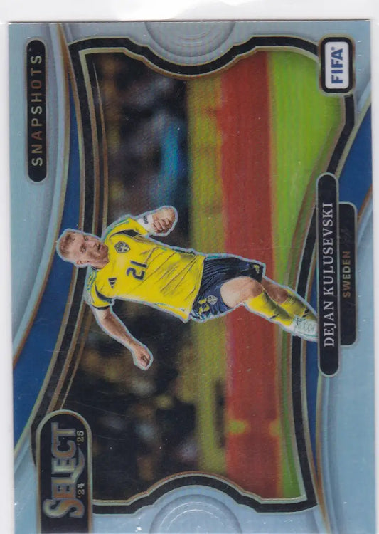 2024-25 Panini FIFA Select #19 Dejan Kulusevski Snapshots Prizm Sweden - Soccer Card Single
