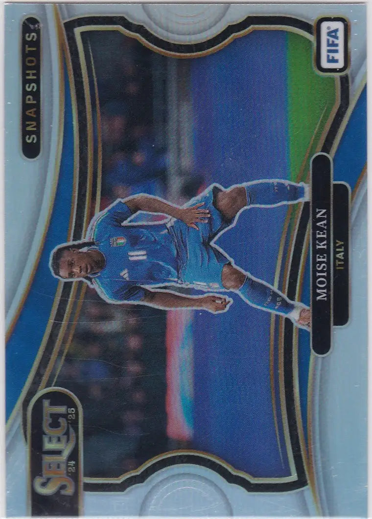 2024-25 Panini FIFA Select #25 Moise Kean Snapshots Prizm Italy - Soccer Card Single