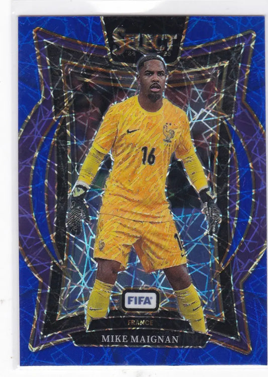 2024-25 Panini FIFA Select #74 Mike Maignan Blue Lazer Prizm France - Soccer Card Single