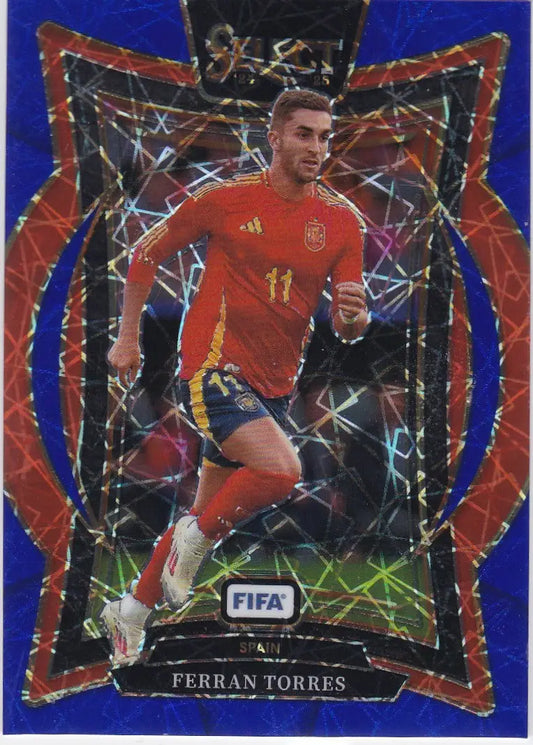 2024-25 Panini FIFA Select #91 Ferran Torres Blue Lazer Prizm Spain - Soccer Card Single