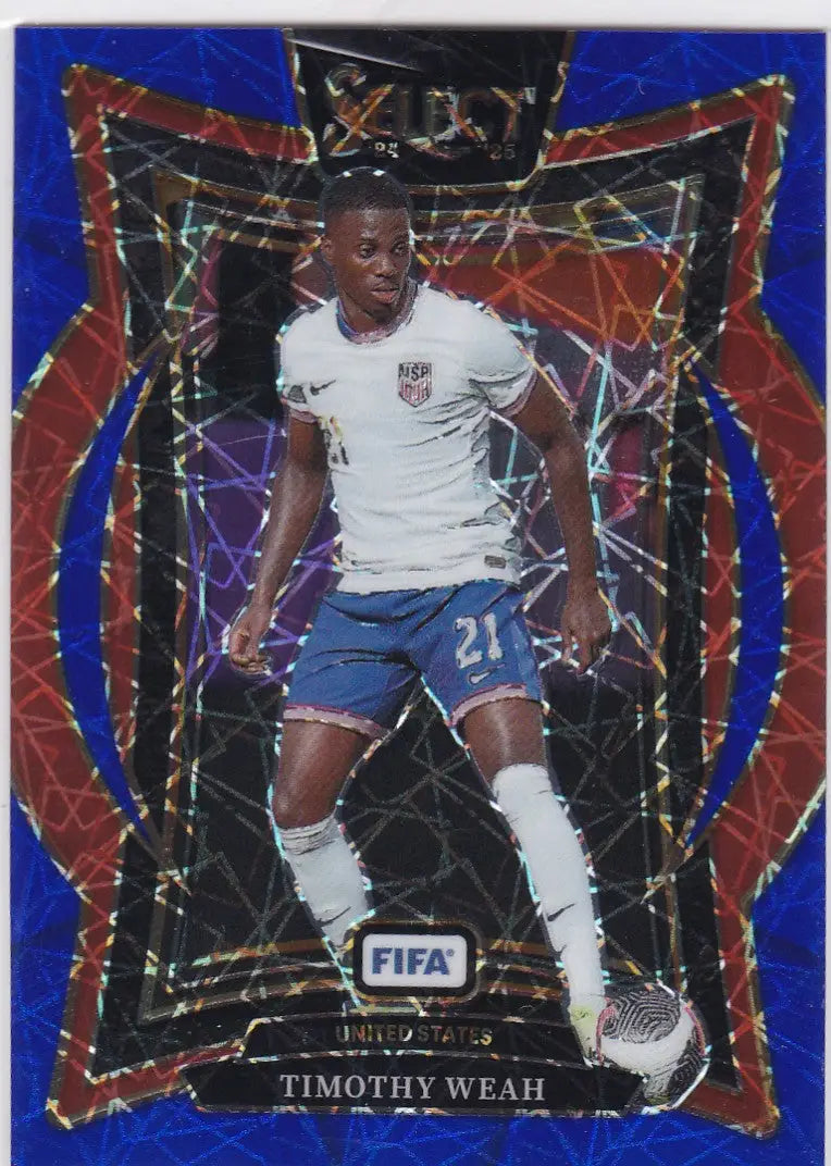 2024-25 Panini FIFA Select # 99 Timothy Waeh Blue Lazer Prizm United States